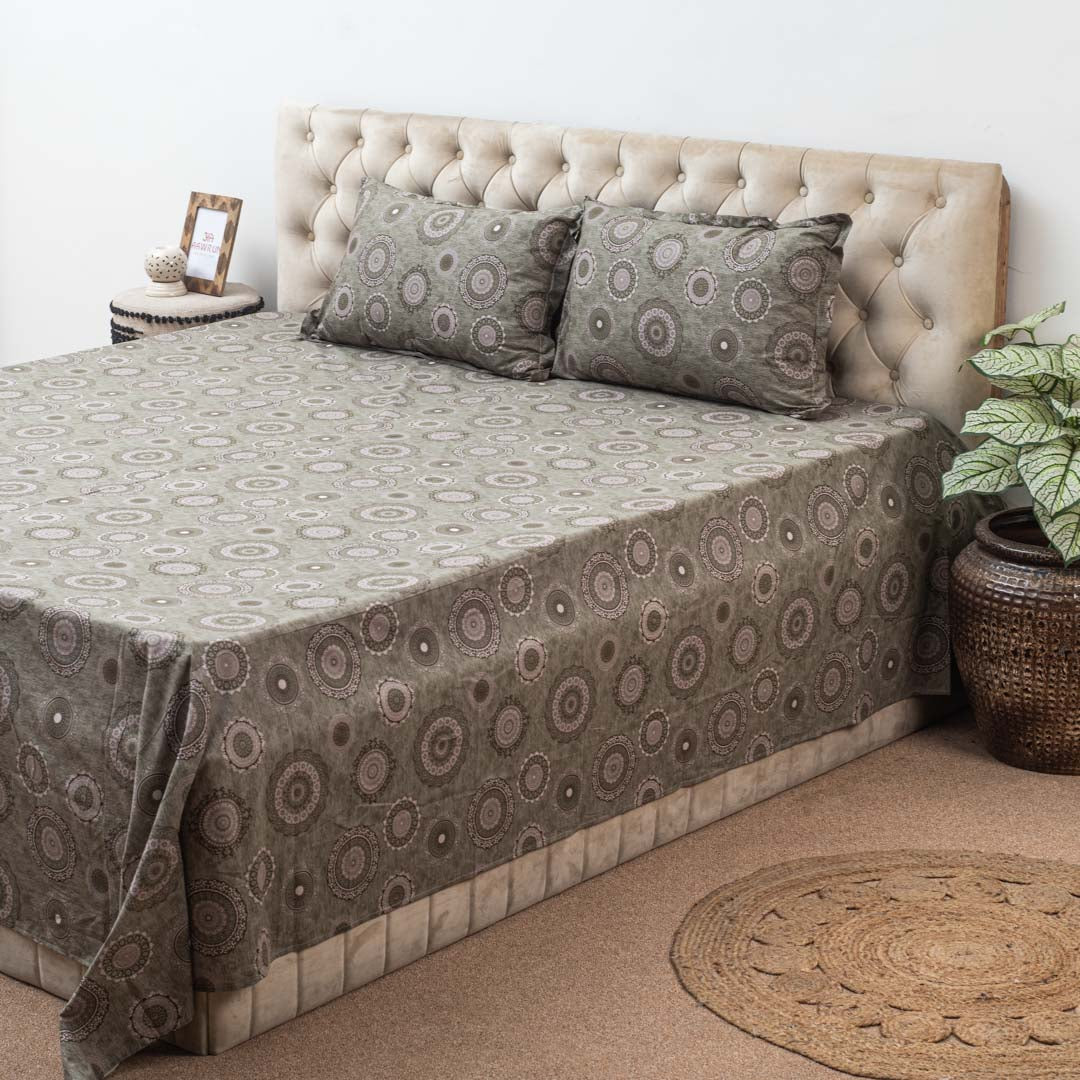 Premium Multi Colour Corsika (1+2) Bed Cover Design Nine