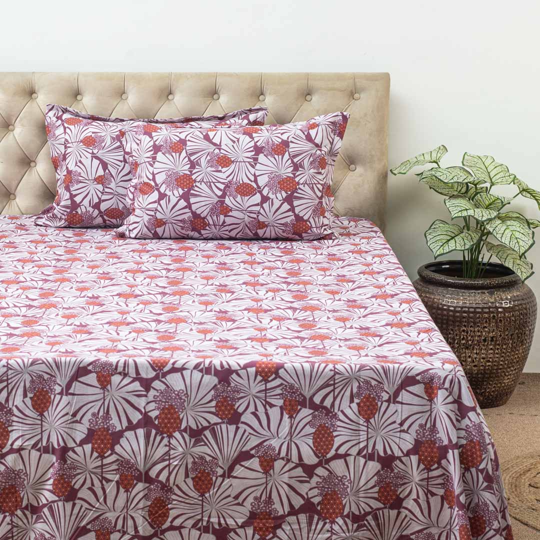 Premium Multi Colour Corsika (1+2) Bed Cover Design Ten