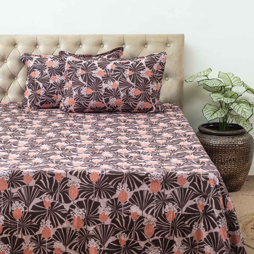 Premium Multi Colour Corsika (1+2) Bed Cover Design Eleven