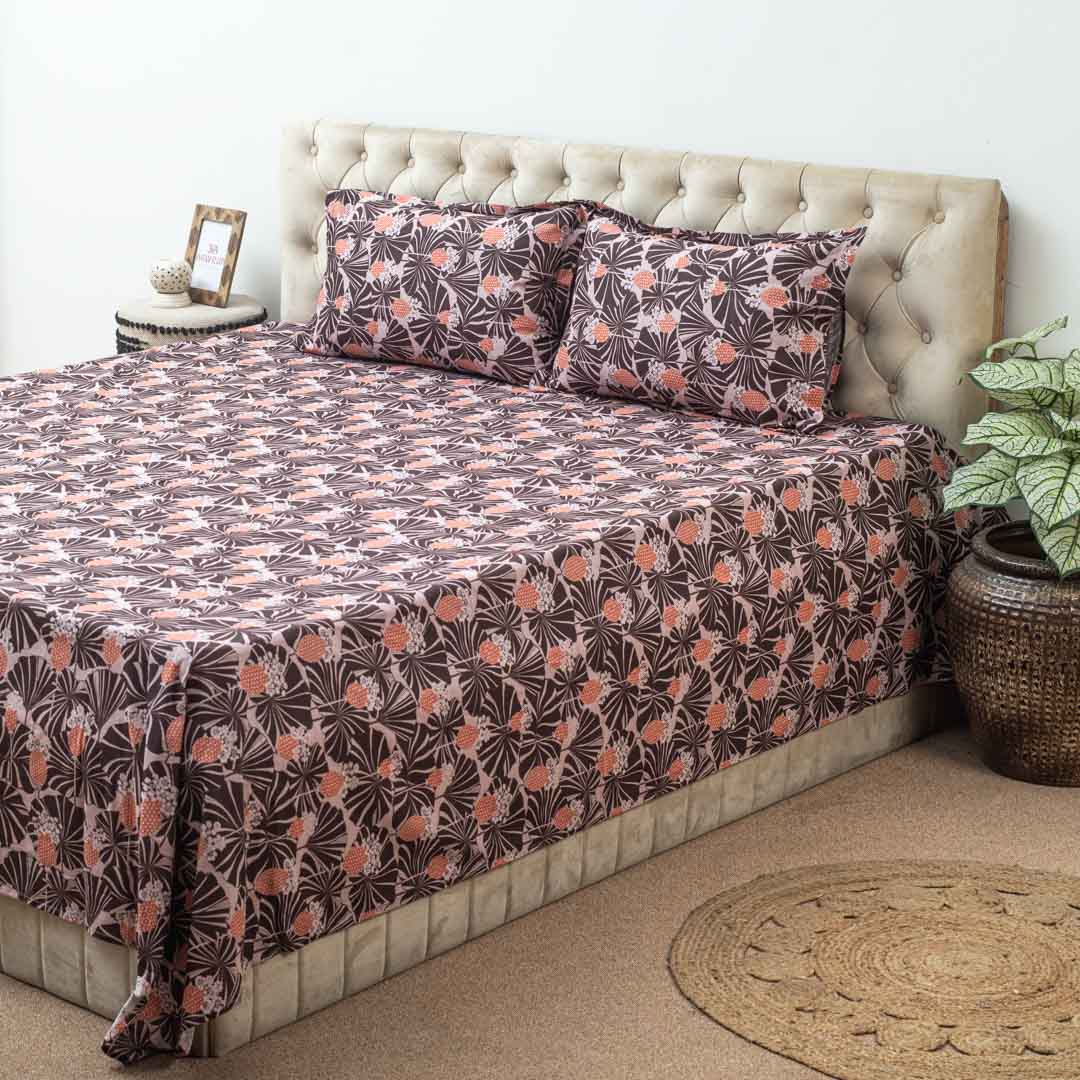 Premium Multi Colour Corsika (1+2) Bed Cover Design Eleven