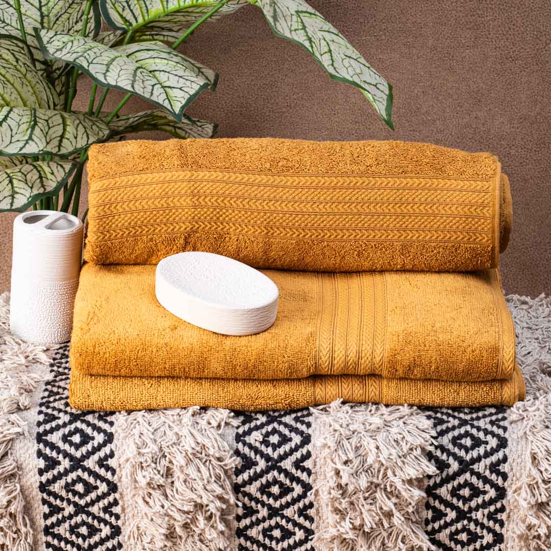 Premium Cinnamon Soft Joy Bath Towel