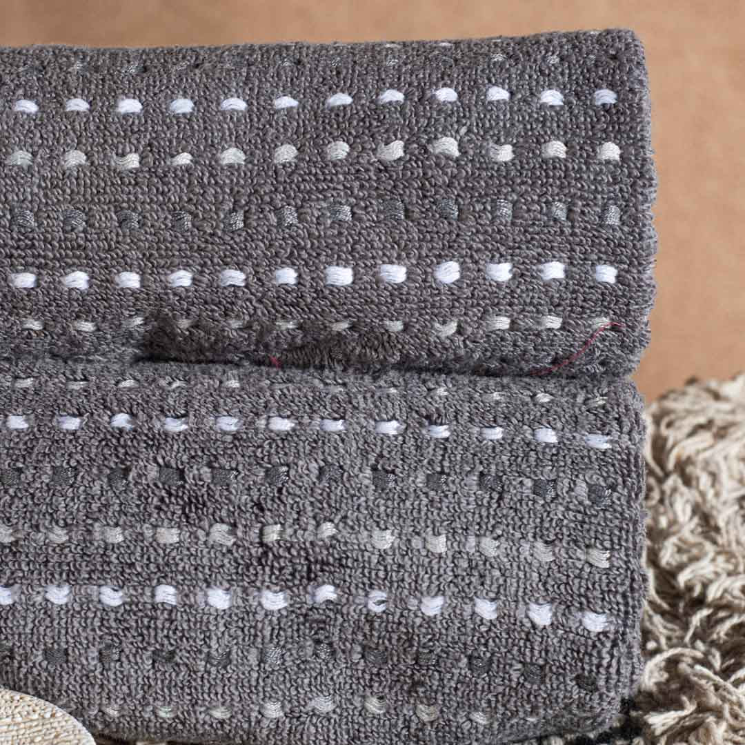 Premium Dotted Stripe Hand Towel