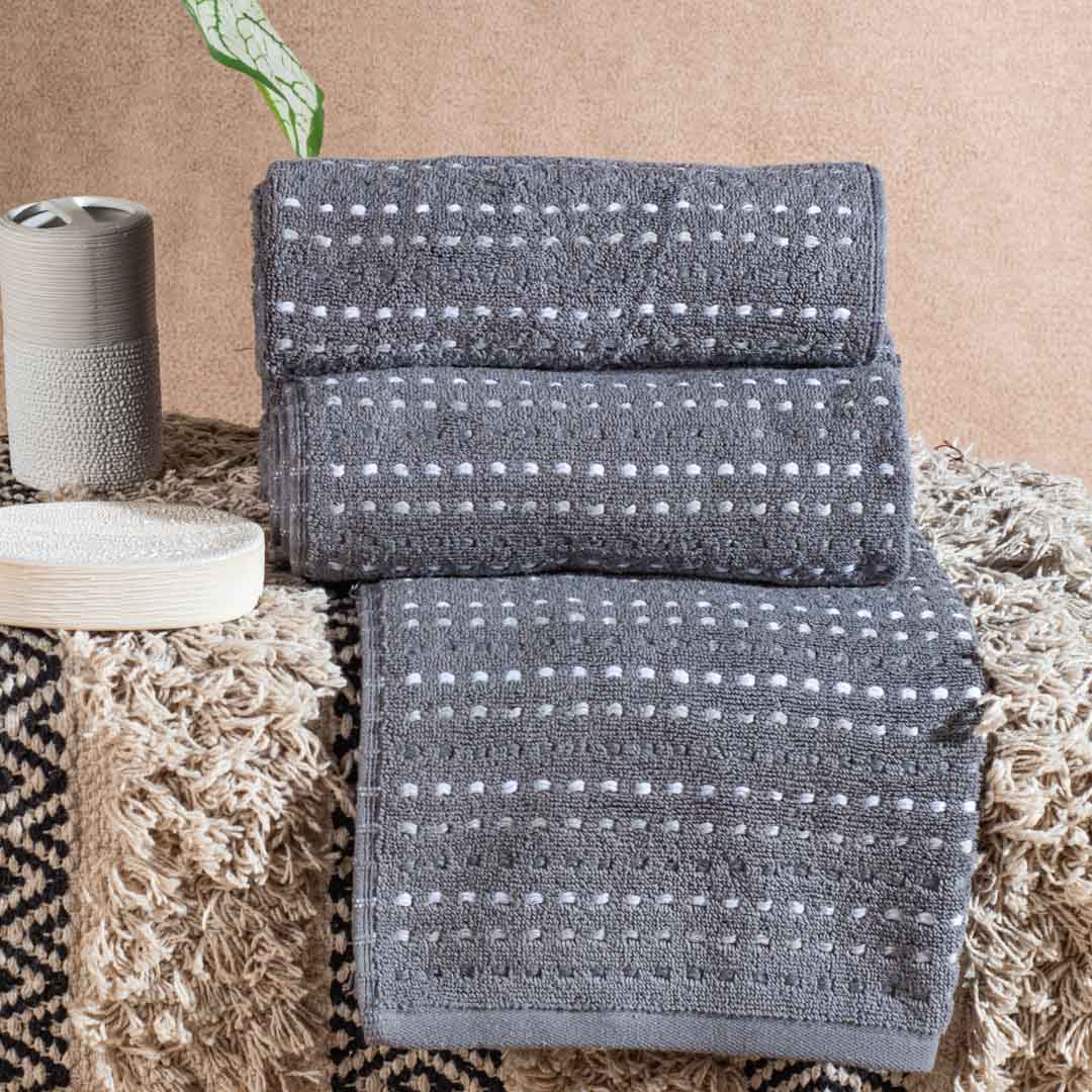 Premium Dotted Stripe Hand Towel