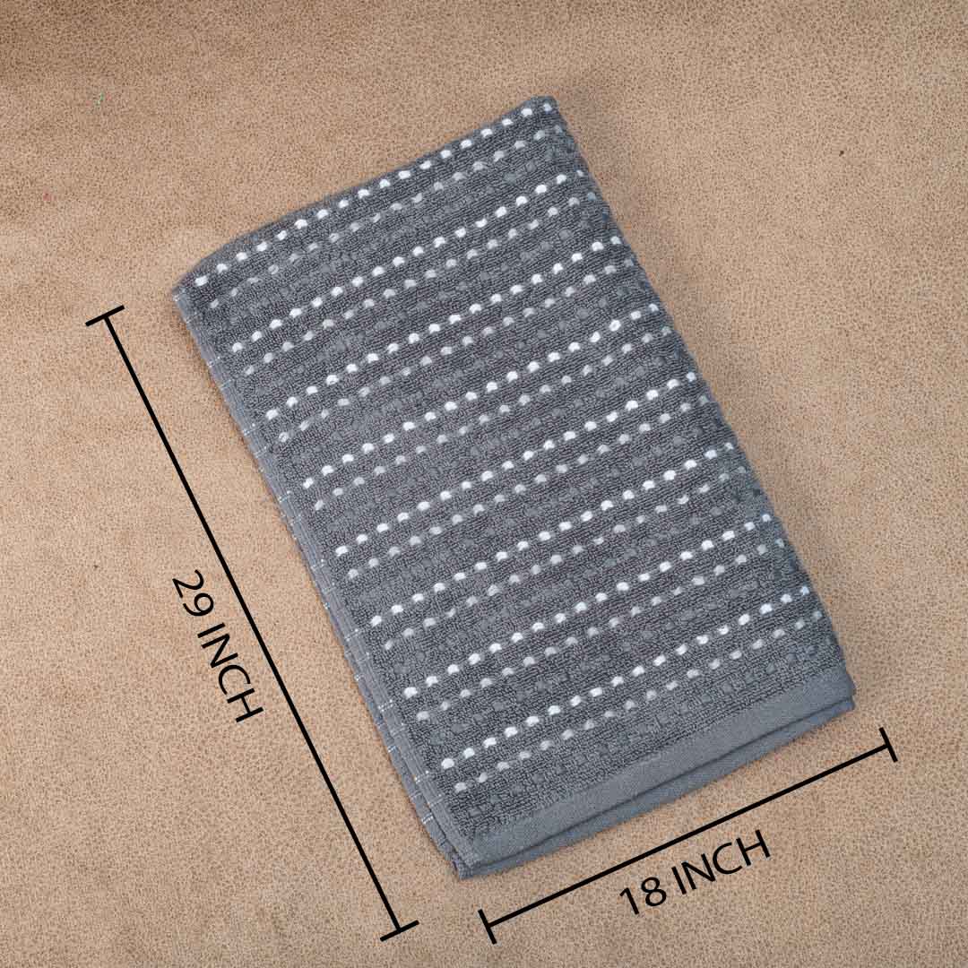 Premium Dotted Stripe Hand Towel