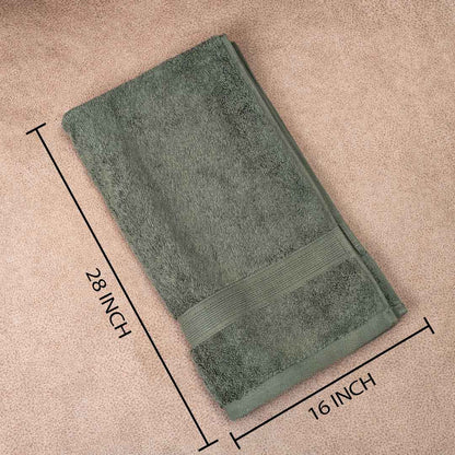 Premium Plain Olive Hand Towle