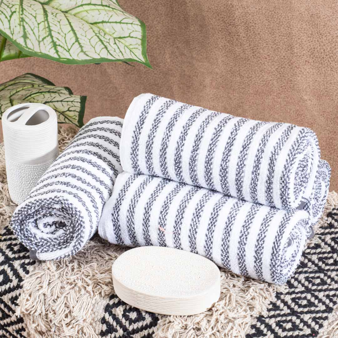 Premium Linear Elegance Nautica Hand Towel Design Two