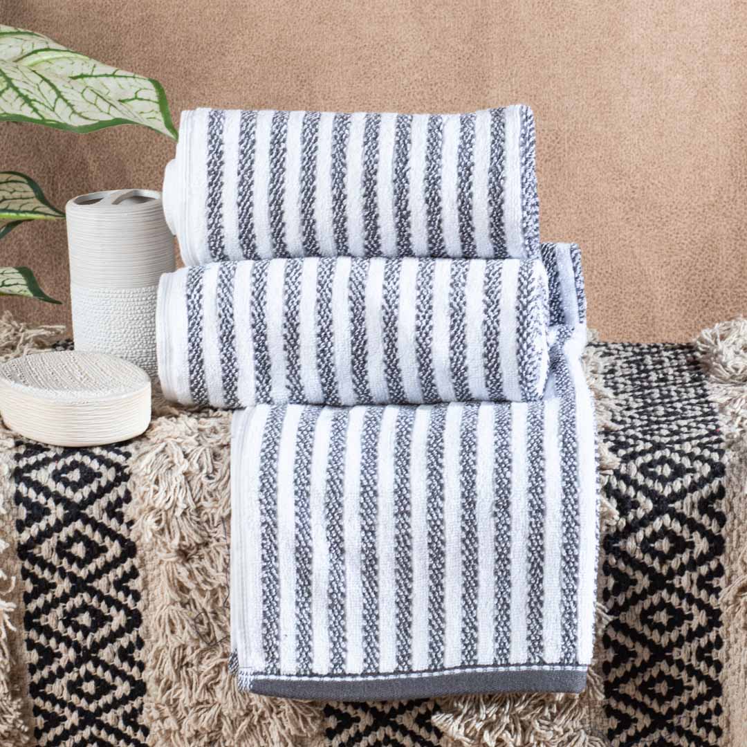 Premium Linear Elegance Nautica Hand Towel Design Two