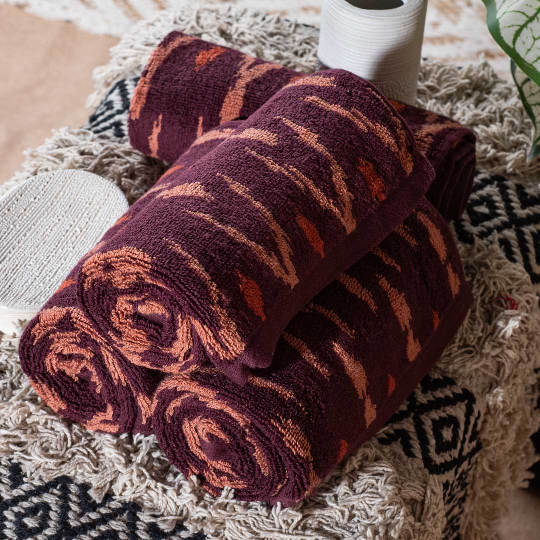 Premium Rustic Weave Nautica Hand Towel Design Three