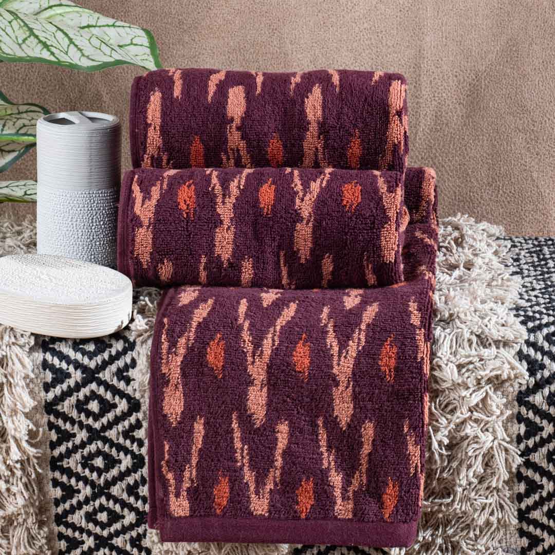 Premium Rustic Weave Nautica Hand Towel Design Three