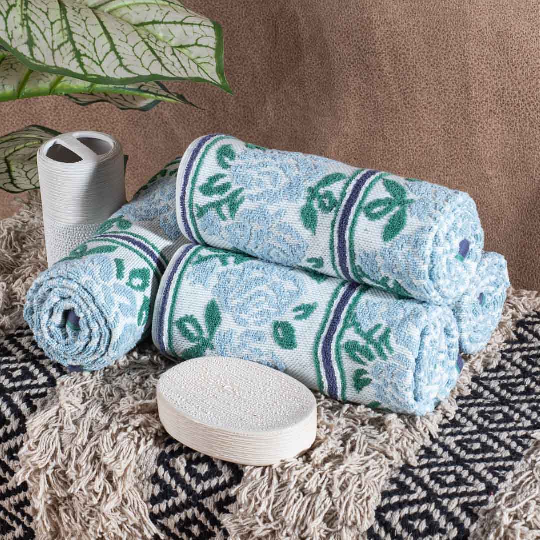 Premium Ocean Flora Nautica Hand Towel Design Six