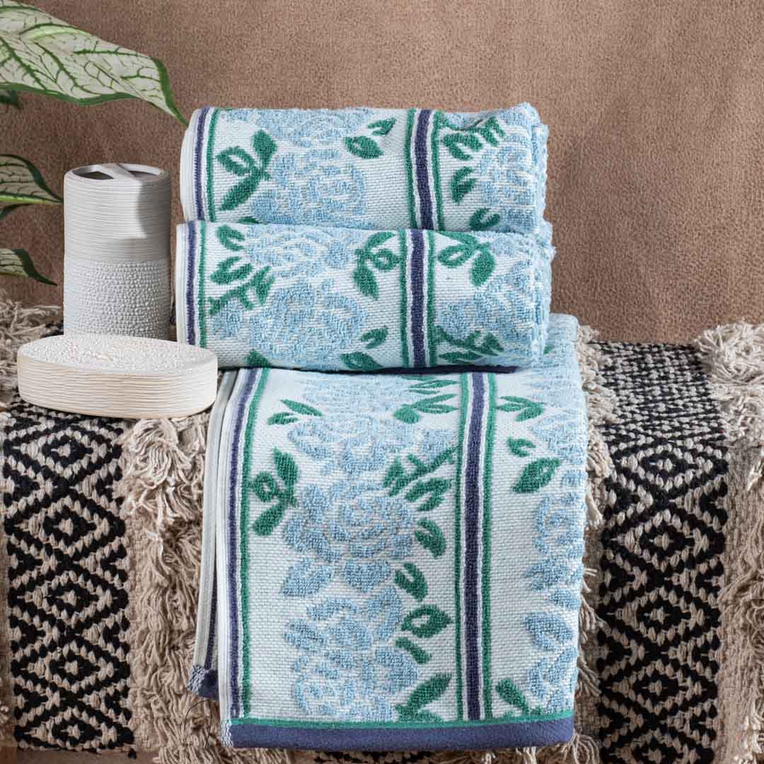 Premium Ocean Flora Nautica Hand Towel Design Six