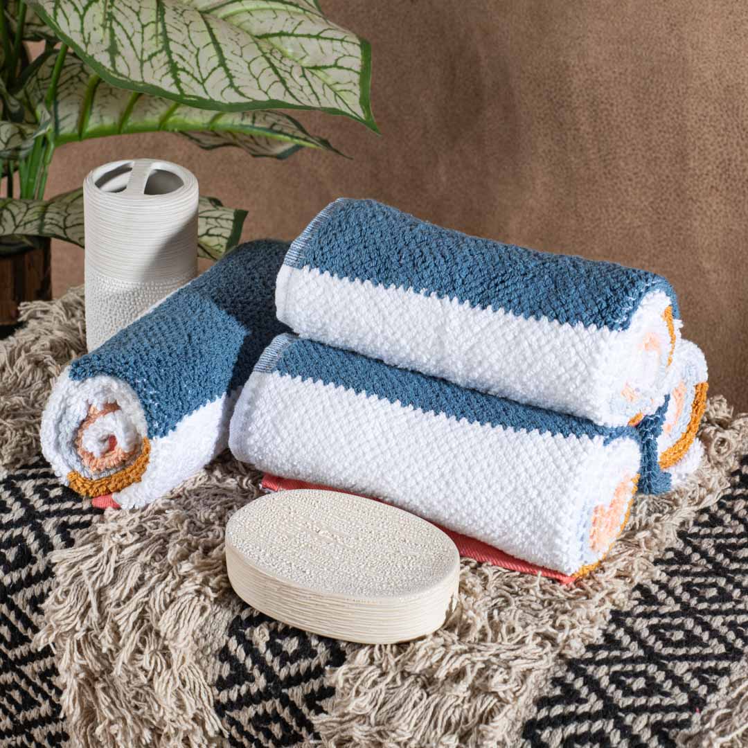 Premium Coastal Stripe Nautica Hand Towel Design Eight