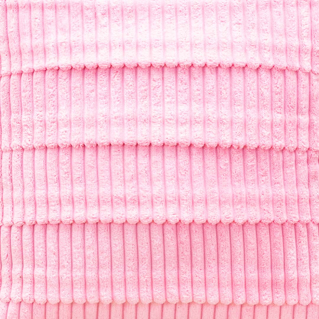 StripeFur Pink Fur Velvet Cushion Cover – 16x16 Inch Stylish Home Décor