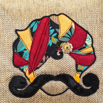 MR. RAJASTHAN And MRS. RAJASTHAN Combo Traditional Cushion Cover