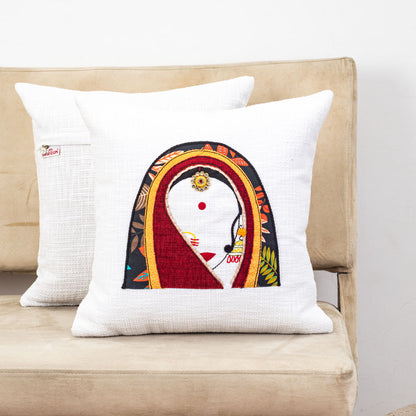 MR. RAJASTHAN And MRS. RAJASTHAN Combo Traditional Cushion Cover