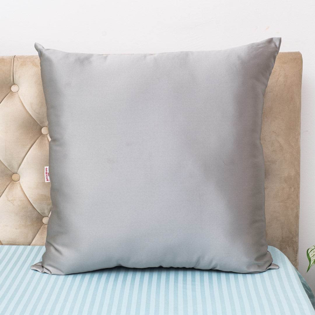 Satin Accent Poly Fibre Square Large Size Cushion