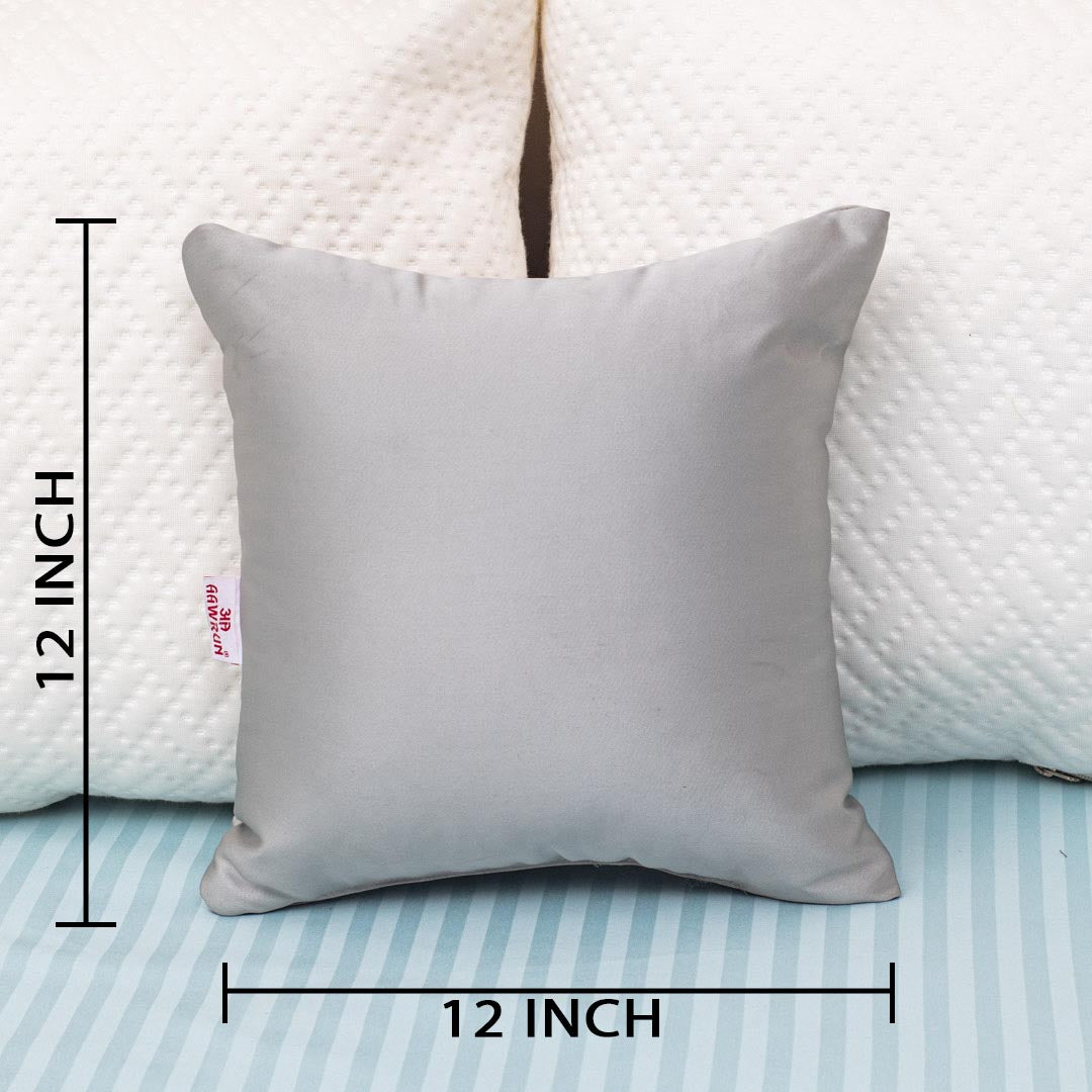 Satin Accent Poly Fibre Square Small Size Cushion