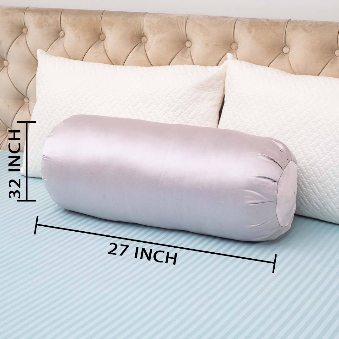 Satin Accent Poly Fibre Square Large Size Bolster