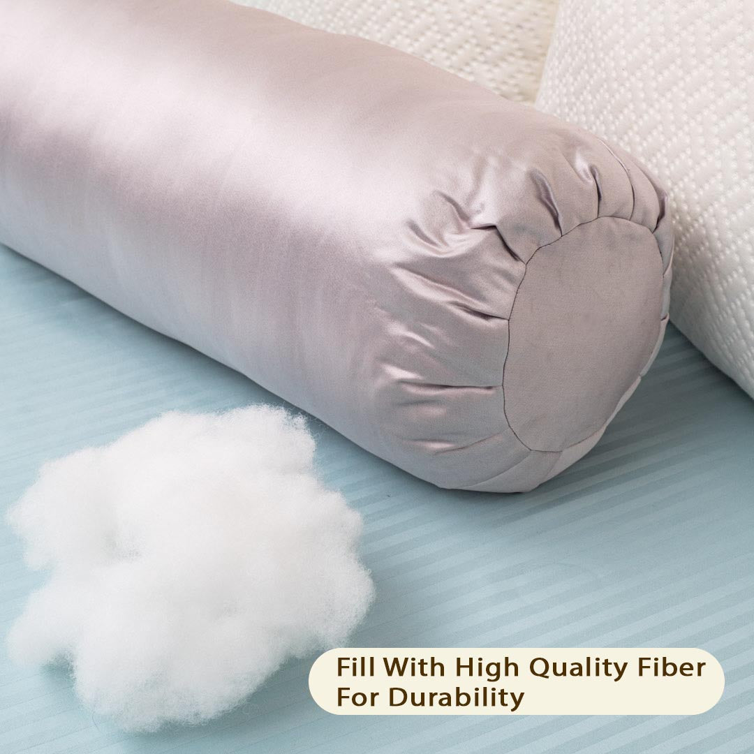 Satin Accent Poly Fibre Square Large Size Bolster