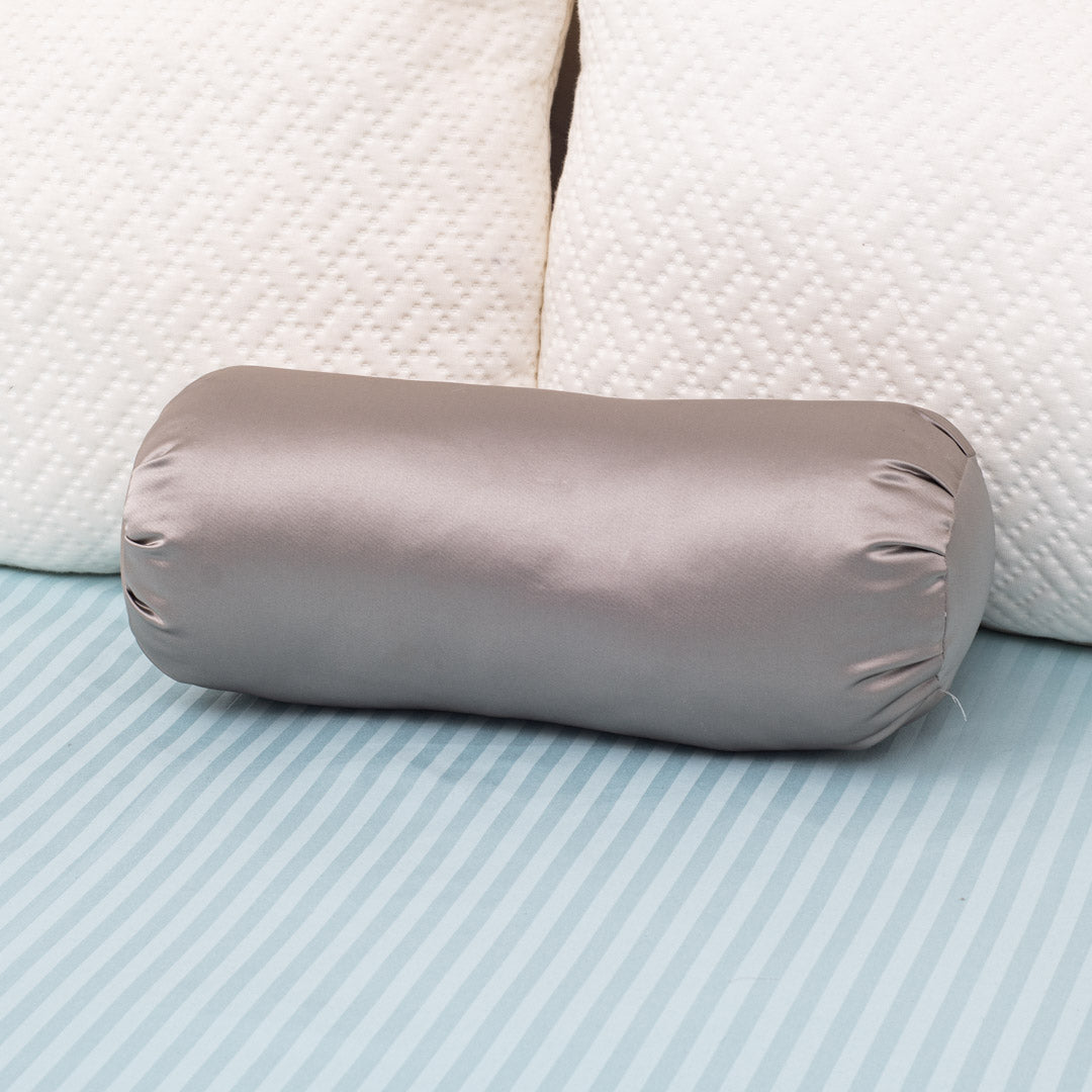 Satin Accent Poly Fibre Square Small Size Bolster