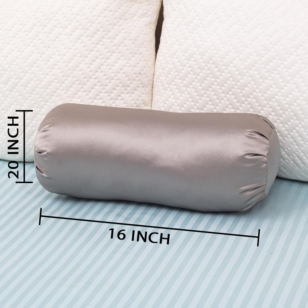 Satin Accent Poly Fibre Square Small Size Bolster