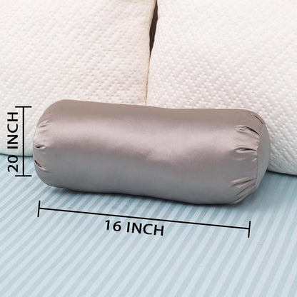 Satin Accent Poly Fibre Square Small Size Bolster
