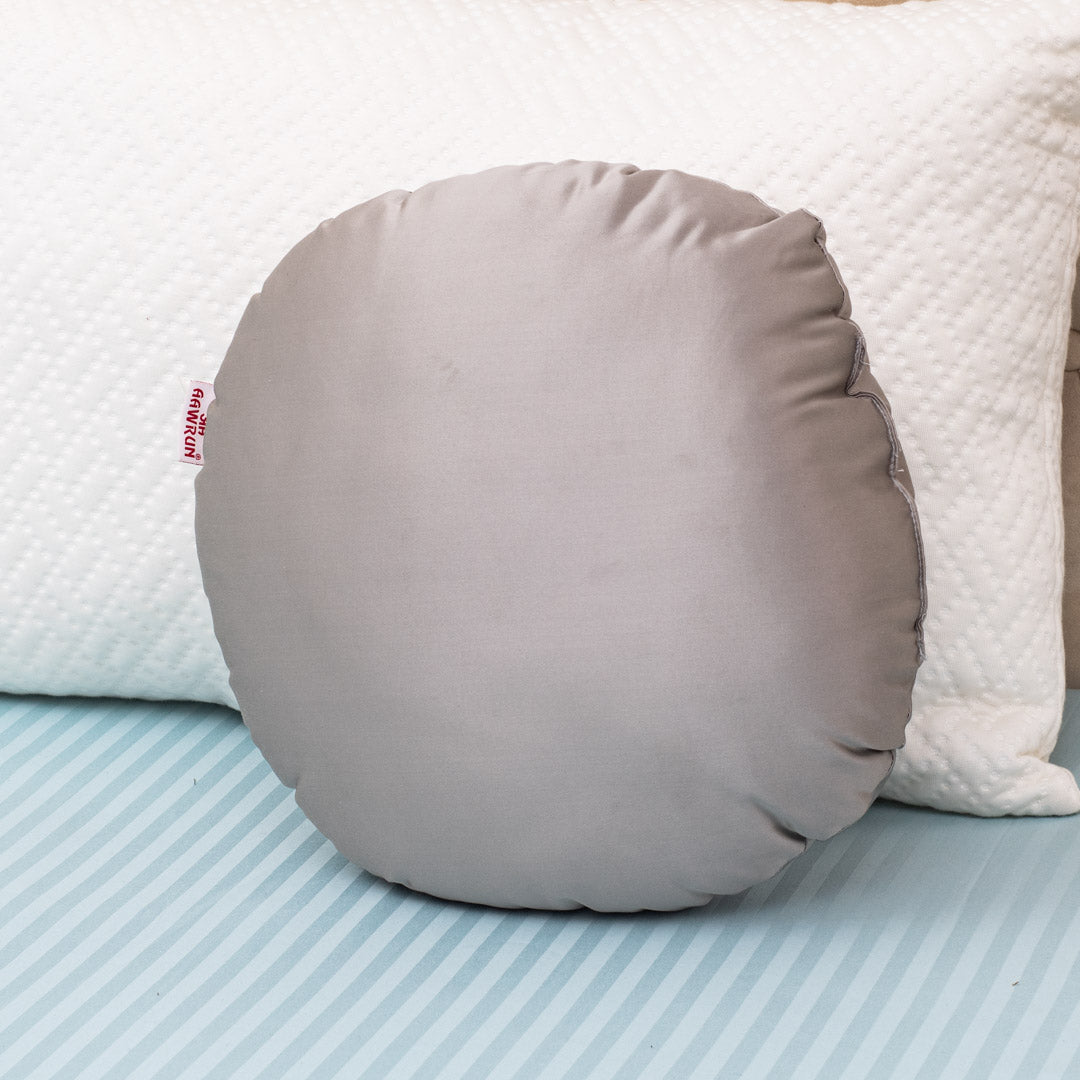 Satin Accent Poly Fibre Round Large Size Cushion