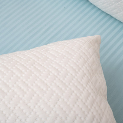 Viscose Jacquard Quilted Accent Poly Fibre Rectangle Large Size Pillow
