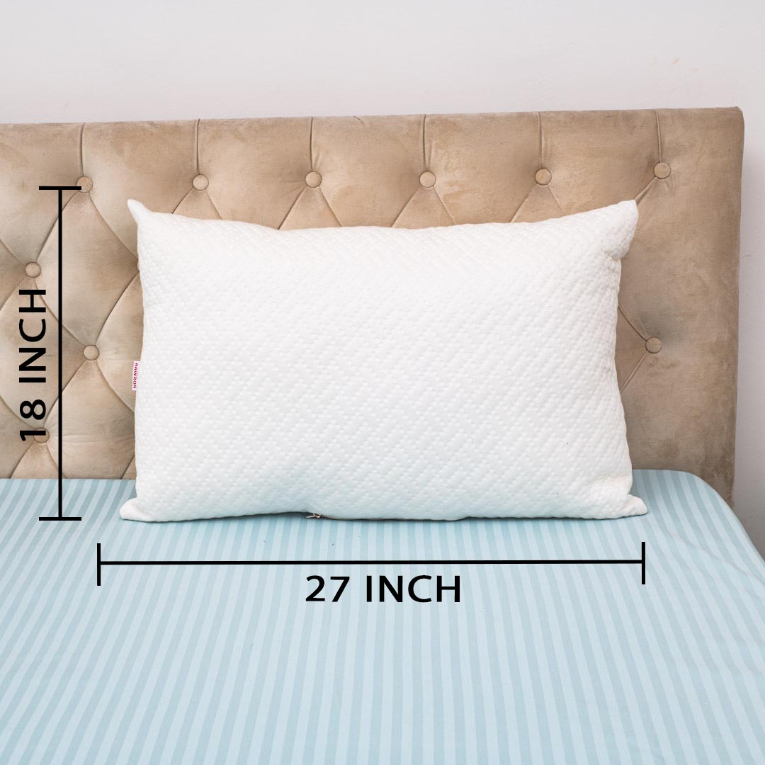 Viscose Jacquard Quilted Accent Poly Fibre Rectangle Large Size Pillow