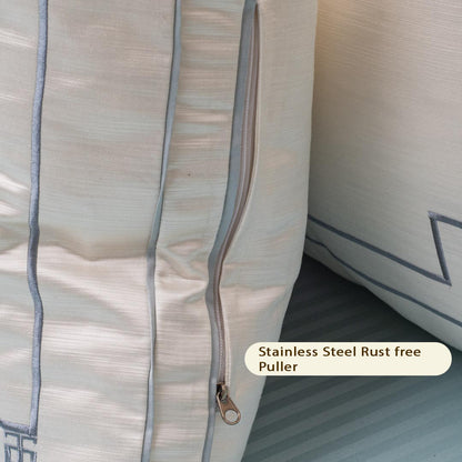 Satin Embroidery Accent Poly Fibre Rectangle Large Size Pillow