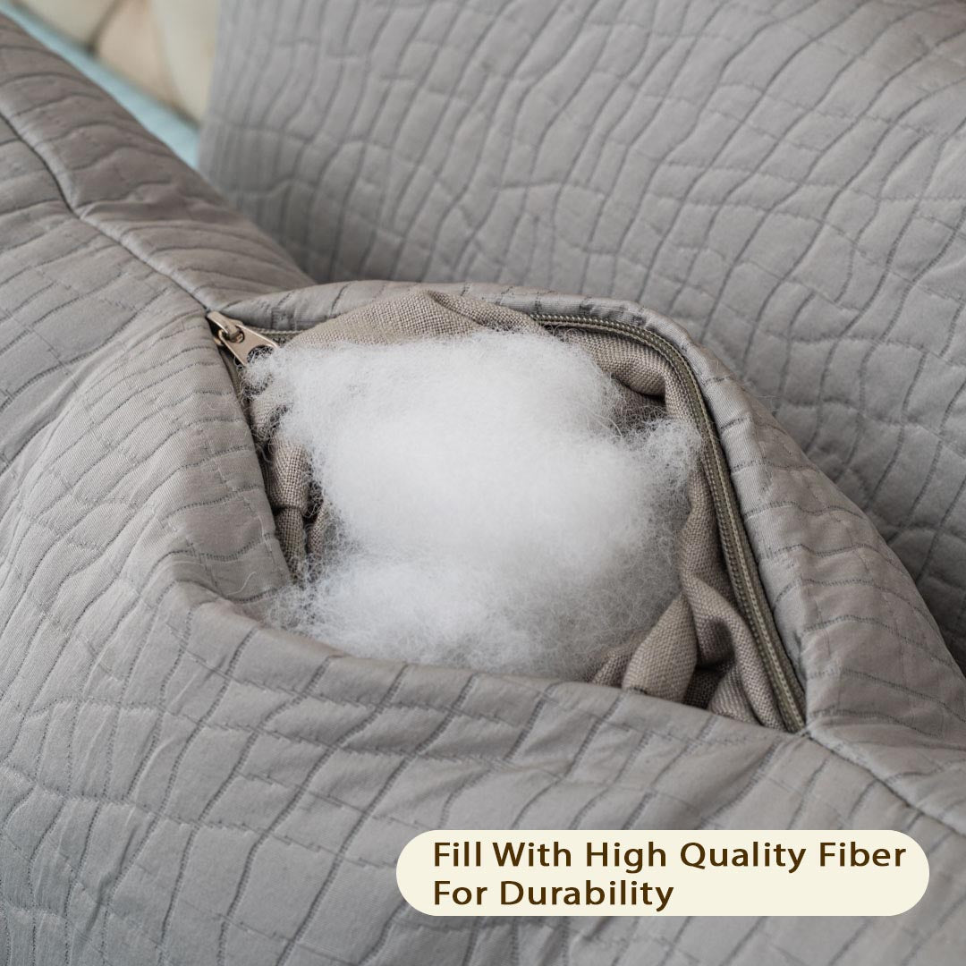 Jacquard Quilted Accent Poly Fibre Rectangle Large Size Pillow