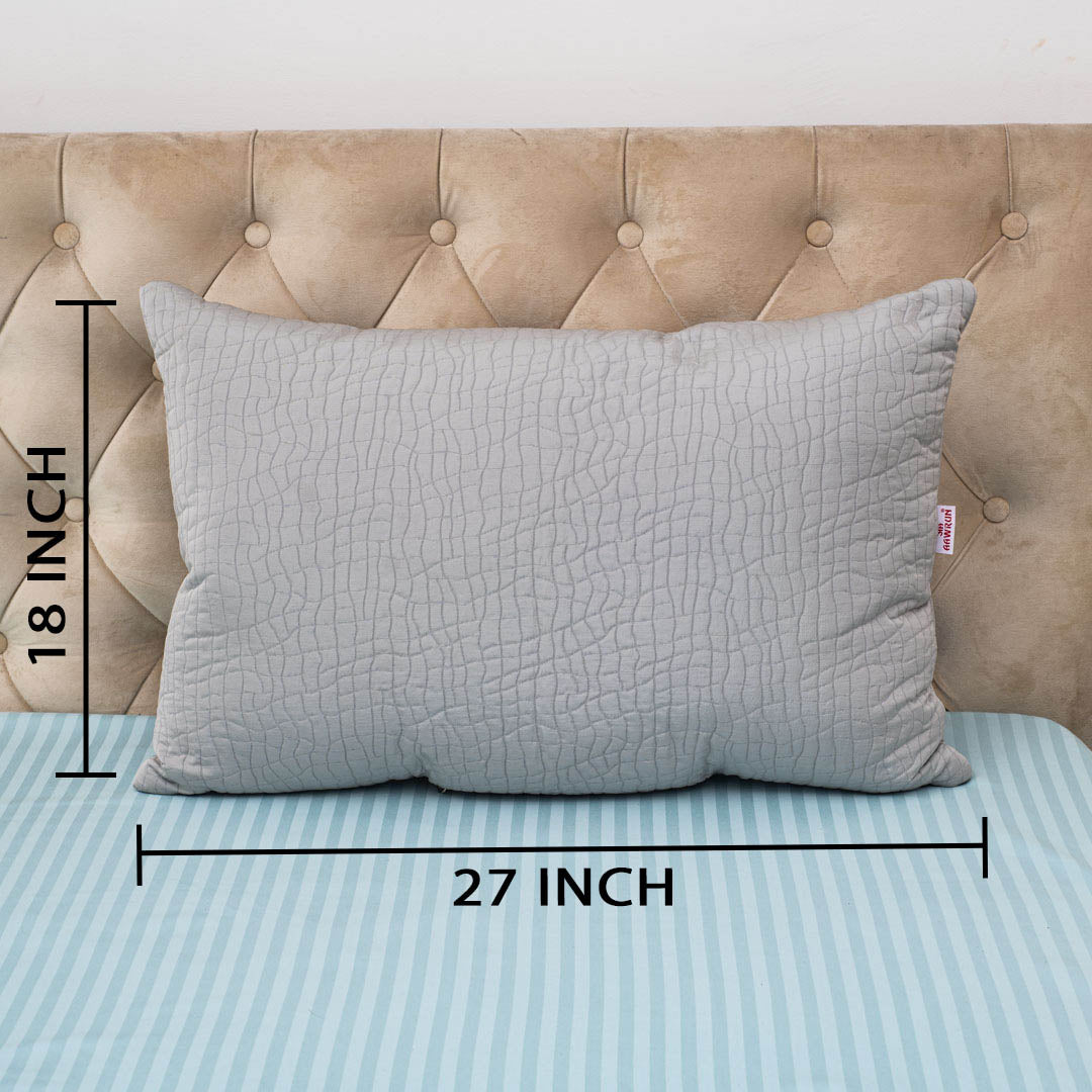 Jacquard Quilted Accent Poly Fibre Rectangle Large Size Pillow