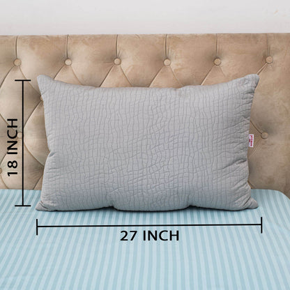 Jacquard Quilted Accent Poly Fibre Rectangle Large Size Pillow