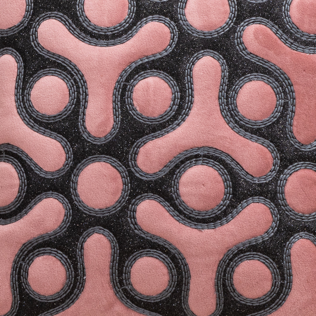 Artis-Stitch Pink Velvet Cushion Cover – 16x16 Inch Stylish Home Décor