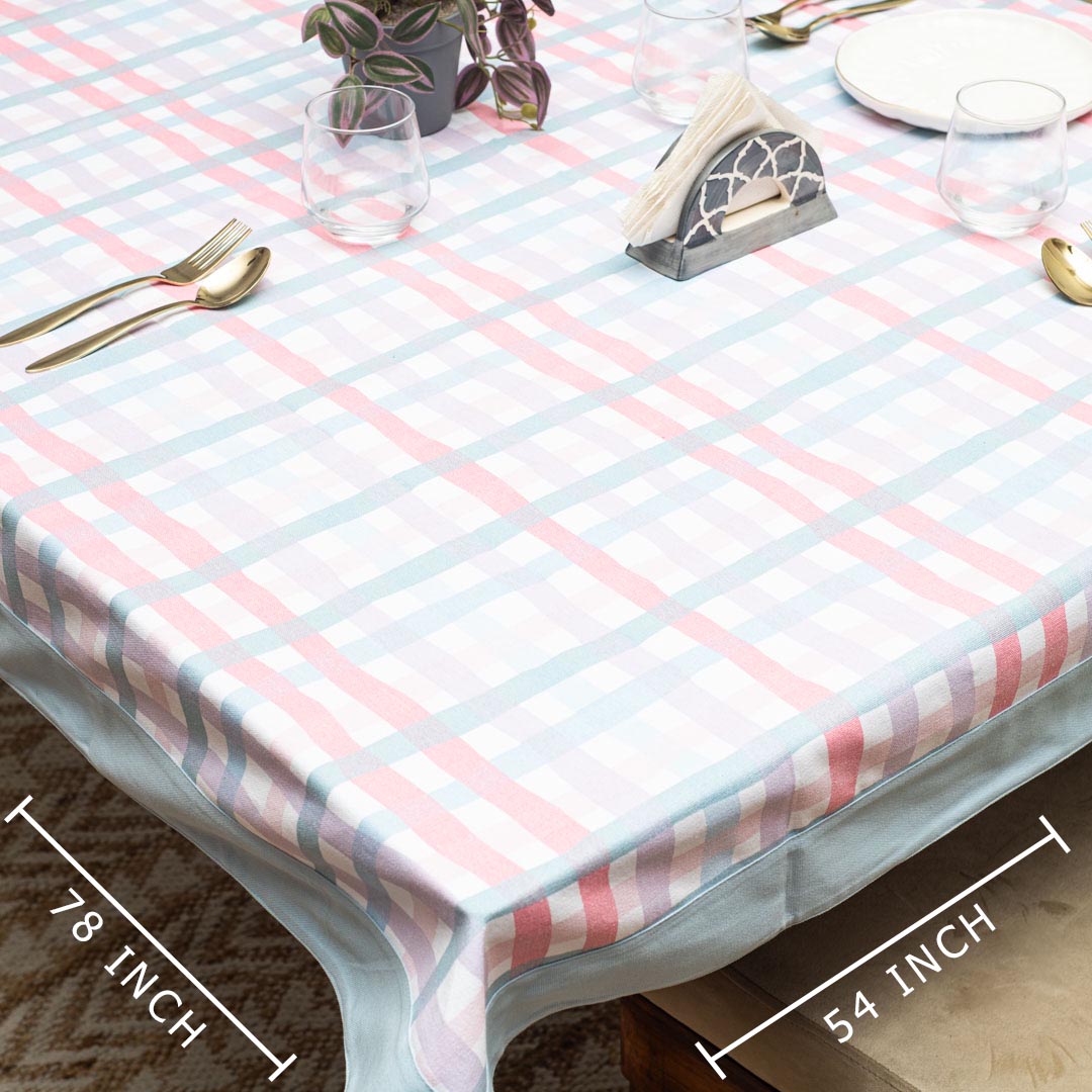 Cotton Check Tablecloth