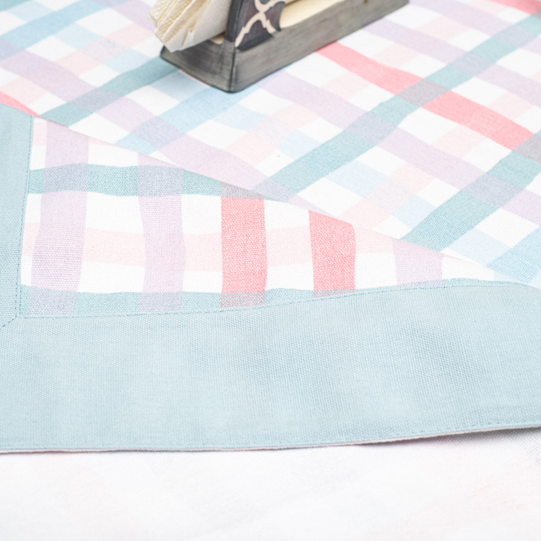 Cotton Check Tablecloth