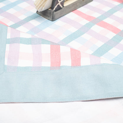 Cotton Check Tablecloth