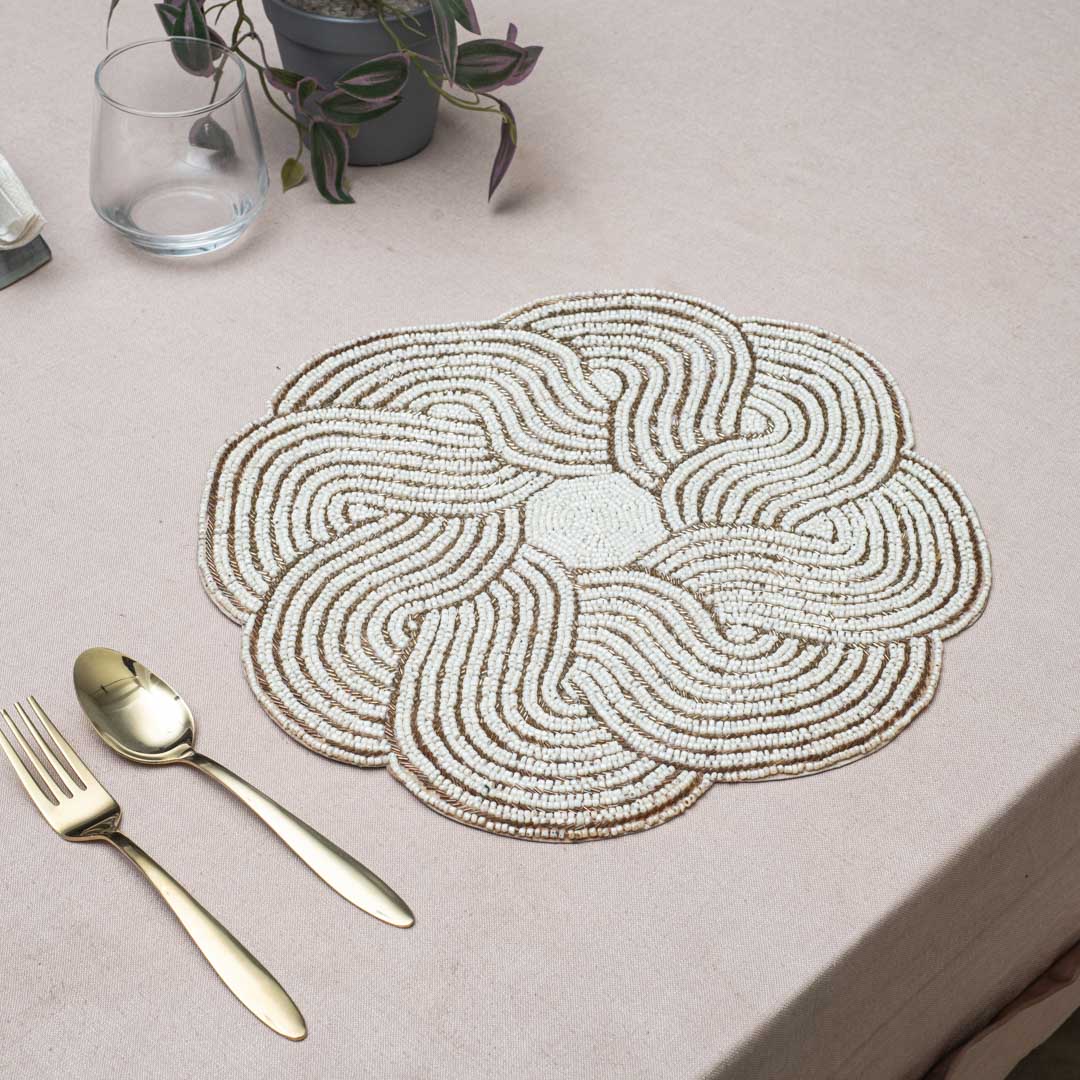 Handcrafted Woven Knot Table Mat