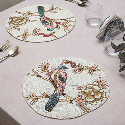 Handcrafted Rustic Robin Table Mat