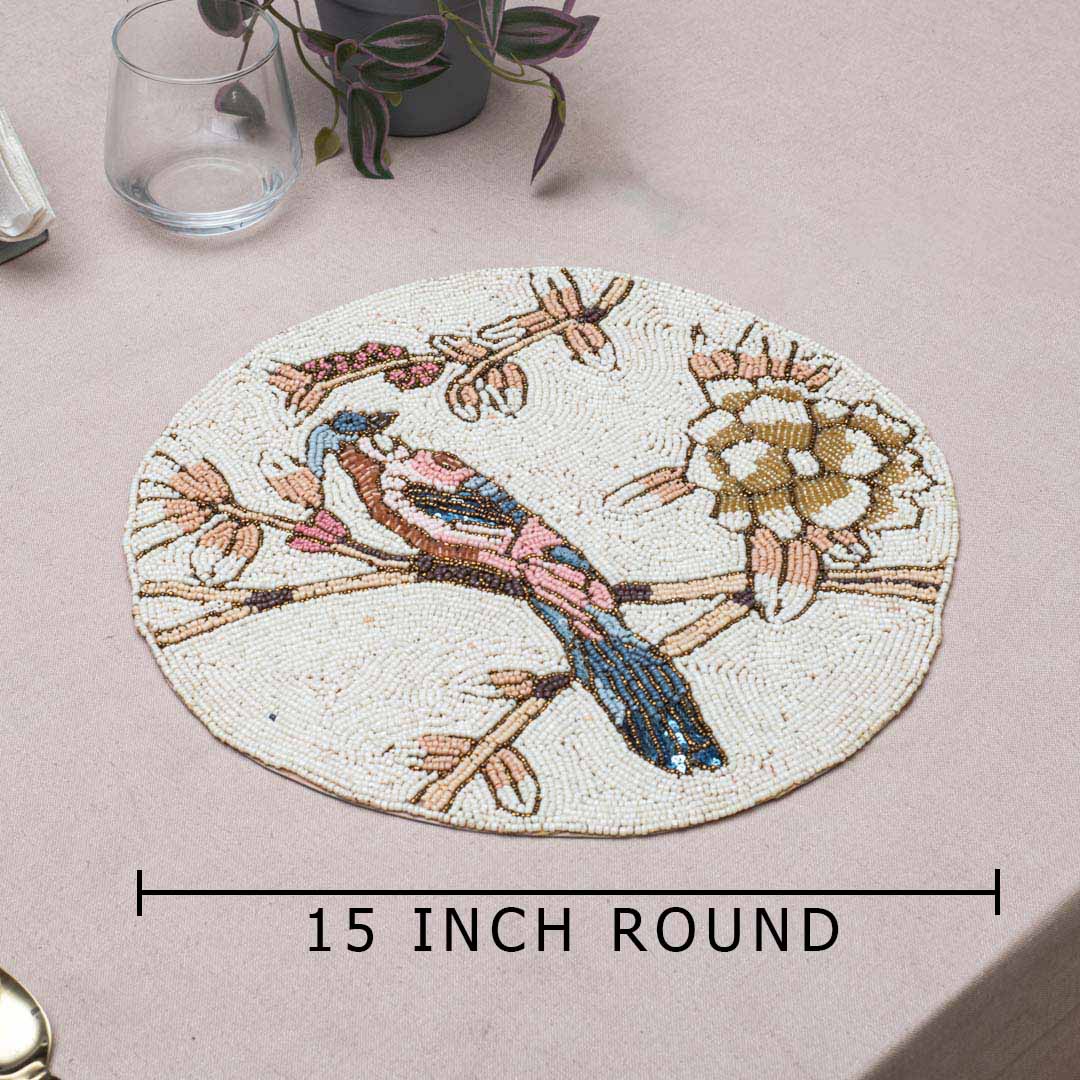 Handcrafted Rustic Robin Table Mat