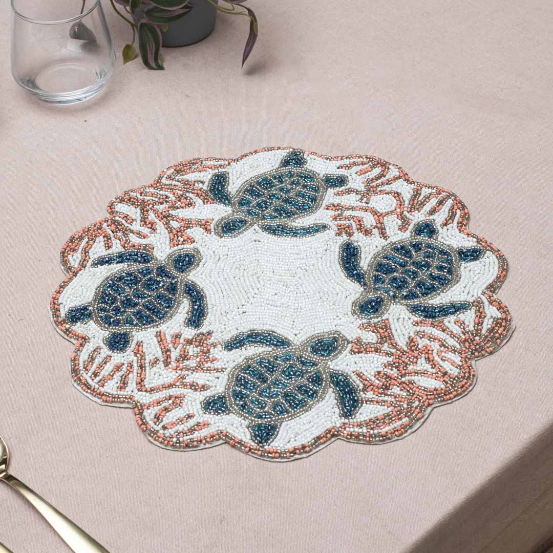 Handcrafted Ocean Life Table Mat
