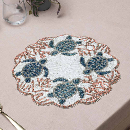 Handcrafted Ocean Life Table Mat