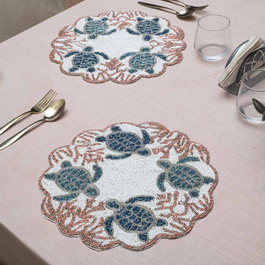 Handcrafted Ocean Life Table Mat