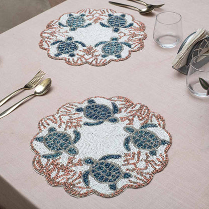 Handcrafted Ocean Life Table Mat