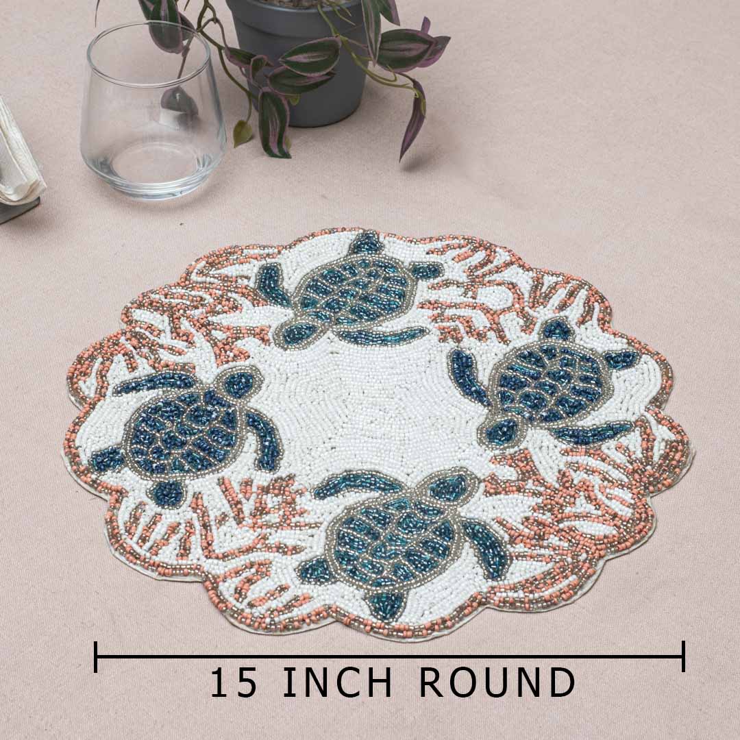 Handcrafted Ocean Life Table Mat