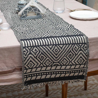 Geometric Diamond Table Runner