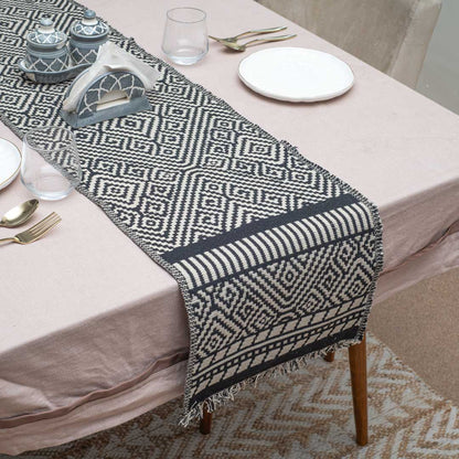 Geometric Diamond Table Runner