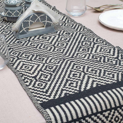 Geometric Diamond Table Runner