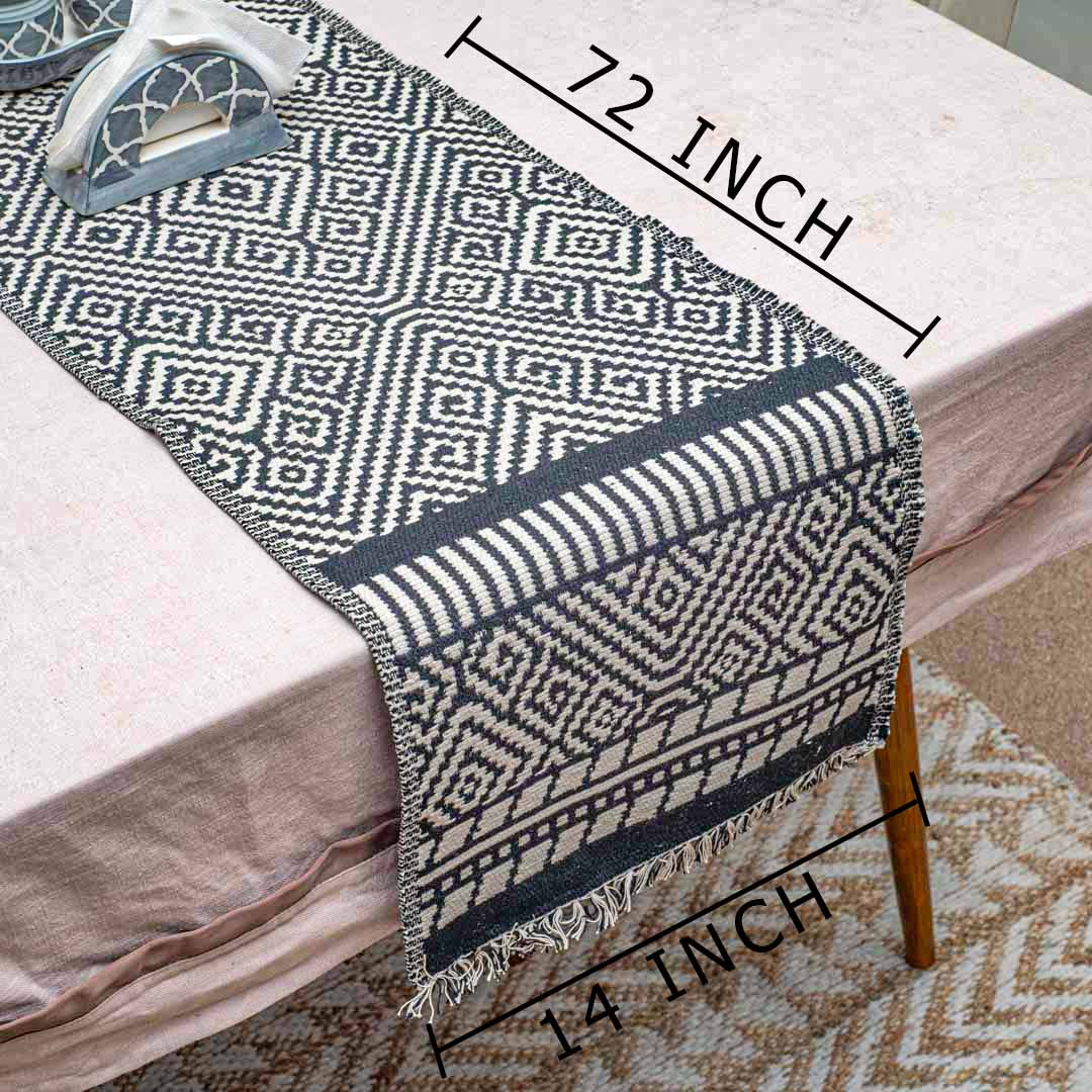 Geometric Diamond Table Runner