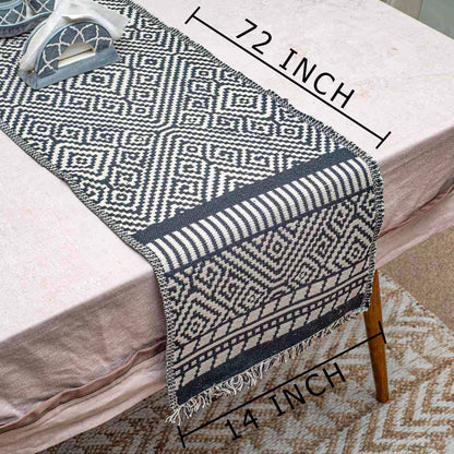 Geometric Diamond Table Runner